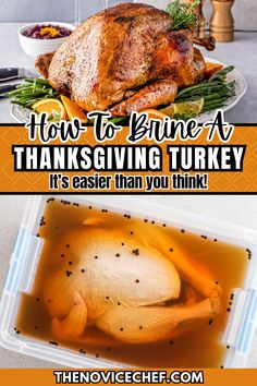 two pictures with the words how to survive a thanksgiving turkey it's easier than you think