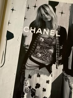 Chanel Chanel Ad Campaign, Chanel Ad, Karolina Kurkova, Chanel Shirt, Mode Chanel, 90s Model, Campaign Fashion, Chanel Collection, Spaghetti Strap Tank Top