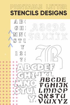 the alphabet and numbers are drawn in different ways, including letters that appear to be handwritten