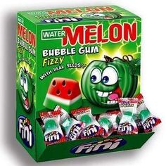 FINI bubble gum Expo Bubble Gum Melon - 200 pcs. FINI Watermelon Flavor, Wholesale Candy, American Snacks, Barbie Doll Set, Candy Party Favors, Kids Candy, Sour Candy, Easter Gift Baskets