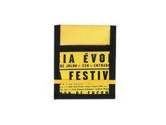 a yellow and black book with the words ja evo festiv written on it