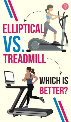 a woman running on a treadmill with the words,'which is better? '