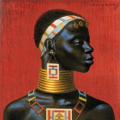 Ndebele Woman wallpaper - Contemporary African Design Tretchikoff Art, Vladimir Tretchikoff, South African Art, Afrique Art, African Paintings, Afrikaanse Kunst, South African Artists, Afrocentric Art, Africa Art