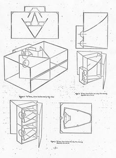 the diagram shows how to draw an object in three different ways, including a box