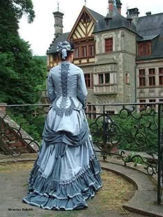 Bustle Dresses, Promenade Dress, 1800s Fashion, 19th Century Fashion