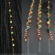 FOR SISTERLOCKS™ OR MICROLOCS SIZE LOCS ONLY Bright colours, hair wraps, braid bead, gemstone loc jewelry, pack of 1, gold plated beads, will fit Sisterlocks or microlocs These beautiful gemstone hair wraps come in many Grade A gemstones, these are genuine gemstones NOT acrylic beads! Just hold the spiral loc jewel at the top and wrap your hair gently around the spiral. Details * Brass wire * Gemstones- 19 different colours to choose from. * Length approx. 11cm * Qty ONE - SOLD INDIVIDUALLY - (Your purchasing 1 individual hair wrap) * Remove adornment prior to hair grooming, Shampooing, swimming and of course before bed. These are gold plated brass wire fashion accessories for your hair, which may tarnish over time. Want these but shorter ? click link below https://etsy.me/3W9pADB Designed Afro Jewelry, Gemstone Hair, Bohemian Hair Accessories, Dreadlock Jewelry, Loc Jewelry, Earthy Jewelry, Bright Hair Colors, Bohemian Hairstyles, Sisterlocks