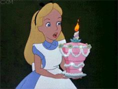 Happy Unbirthday, Happy Birthday Disney, Happy Birthday Rainbow, Happy Birthday Gif, Birthday Cake Gif, Gif Disney, Disney Gif, Best Birthday Wishes, Happy Birthday Messages