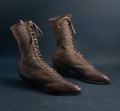 I have tried these on. I am a size 7. They fit. These came from a museum collection. They look great on the outside, but the interior is a bit tattered. These are well worn boots. They can still be worn, but you may want to take them to a cobbler to firm up their insides. 2C Please ask all questions before purchase. Please consider that shipping and handling, and research are included in the price. Most prices negotiable Vintage items are most often not pristine. I try to call out any condition issues I am aware of. Sale of vintage items are final. Vintage sizes may vary from vendor to vendor and era to era. Please use the measurements provided as a guideline to sizes. Check given measurements against your own. Sizes are an educated guess unless there is a tag on the garment. I ship on Sat Worn Boots, Leather Boots Women, Museum Collection, Cobbler, Boot Shoes Women, Looks Great, Womens Boots, Shoe Boots, Vintage Items