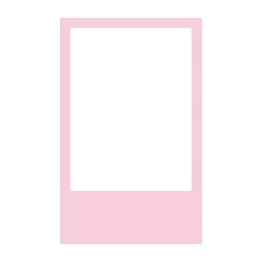 an empty pink frame on a white background