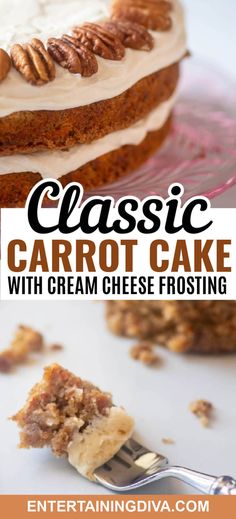 Classic Carrot Cake Recipe (From Scratch) | Holidays Carrot Cake Recipe From Scratch, Classic Carrot Cake Recipe, Cake Recipe From Scratch, Classic Carrot Cake, The Best Carrot Cake, Carrot Cake Recipe Easy, Homemade Carrot Cake, Easter Recipe