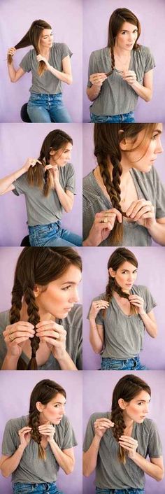 The Mermaid Tail Braid Braid Tutorials, Fishtail Braid, Hair Braid, Hairstyle Ideas, Diy Hairstyles