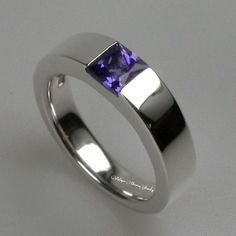 Delicate Handmade Ring With Square Cut 5x5 MM Natural Amethyst Gemstone in 925 Sterling Silver Finished with nickel free rhodium. Customization is available. It is made by hand, and it will take about 3 to 5 business days to finish the ring after your payment is completed. ◆ ◆ Handmade Product Description◆ ◆  Gemstone : Natural Amethyst    Stone Size : 5X5 MM Stone Shape : Square Faceted/cab : Faceted Handmade With Love  ◆ High quality materials are used to create each piece, so that your jewelry can be treasured for many years. ◆  Makes a Wonderful Gift for your Girlfriend, Wife, Mother and Friend or Simply an Excellent Addition to Your Jewelry Collection. ◆  Our Promise Our Jewelry is: ✪ Nickel Free ✪ Free Engraving ✪ Metal Allergy Free / Hypoallergenic ✪ Free Shipping ✪ 30 days no quest Sterling Silver Stone Rings, Square Cut Rings, Stone Rings For Men, Topaz Rings, Mens Jewellery, Amethyst Ring Engagement, Bigger Picture, Jewelry Workshop, Square Cut