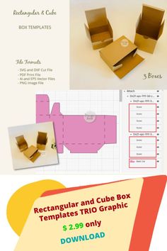 the instructions for how to make an origami box with cardboard and glues