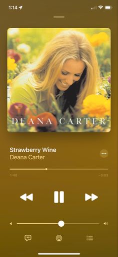 an mp3 player with the words deana carter on it's screen and two audio players