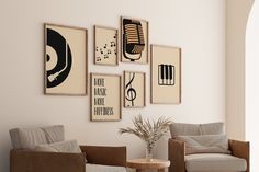 "Link To Set of 15 Music Drawing Gallery Set -  https://namiby.etsy.com/listing/1579520999 Beautiful Retro Print, that will light up your bedroom, kitchen, living room, or studio, or will be an amazing gift for your friends or loved ones for Christmas!  To see other designs visit my shop - https://www.etsy.com/shop/Namiby Retro music prints- https://www.etsy.com/shop/Namiby?section_id=45173795 Retro Music Wall Art Gallery, Groovy Set 6, Turntable Poster, Piano Keys Print, Room Decoration, Digital File, Note Drawing, Microphone Gift  This purchase is for PERSONAL USE ONLY, commercial use is prohibited  ✦This is a DIGITAL DOWNLOAD. Your order will include 1 zip file where will be 6 maps with 5 high-resolution files (300 DPI, pixels per inch) in the sizes listed below. 🖌️File 1 (2:3 Ratio) f Music Themed Wall Art, Digital Piano Decor, Music Room Aesthetic, Note Drawing, Groovy Wall Art, Music Drawing, Piano Decor, Music Wall Decor, Music Prints