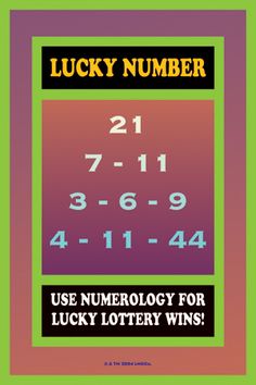 lucky number poster with the words,'lucky number'and numbers for lucky lotterys