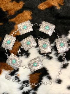 Square Concho Belt, Western Concho Belt, Country Belts, Concho Belts, Fabulous 50, Silver Turquoise Jewelry, Western Apparel, Concho Belt