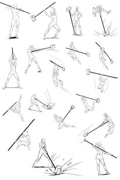 an image of various poses and gestures for the baseball player to use in this drawing