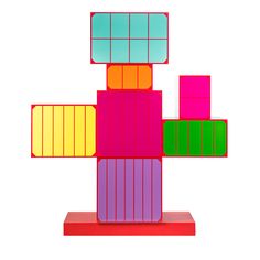 an image of a multicolored object that looks like it is made out of blocks