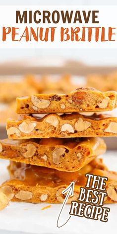 the best recipe for microwave peanut brittle is made with just 4 ingredients and it's easy to make