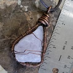 Rose Quartz Necklace Wire Wrap copper Layer Hippie Boho rustic Casual Men Teen Diy Jewlery, Rose Quartz Necklace, Quartz Necklace, Cotton Cord, Wire Wrap, Wire Jewelry, Wire Wrapping, Rose Quartz, Hippie Boho