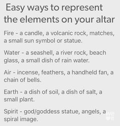 Witchcraft Altar, The Four Elements, Elemental Magic, Grimoire Book, Witches Altar