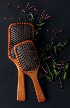 What it is: An Aveda-favorite brush in a miniature size that features extended bristles for easy detangling and reduces stress to hair, too.What it does: The lightweight brush is perfect for smoothing and straightening hair. It's designed with one bristle missing in the middle half of the brush. This hole is to provide ventilation and to aid in drainage after the brush has been washed. Additionally, it helps prevent bacterial growth that could occur with water pooling in the inside of the brush. Wooden Hair Brush, Aveda Hair, Aveda Salon, Scalp Brushing, Wooden Paddle, Go Best Friend, Paddle Brush, Smooth Hair, Hair Brush