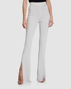 $994 Cushnie Women's White High-Rise Stretch Flare-Leg Trousers Pants Size 10 Description High rise. Flat front. Slim flared legs. Full length. Slit at cuffs. Back zip. Viscose/spandex. Made in USA of imported material. About Us We sell only 100% authentic clothing from new with tags to gently used. We have a 100% authentic or money back guarantee on every item we sell. Items are listed daily so make sure to put us on your favorite! Most of our items come from a nationwide high end dept store. W White Flare Pants, Chinese Fancy Dress, Trousers Pants, Trouser Pants, Slim Legs, Flare Pants, Fancy Dress, Full Length, Tops Designs