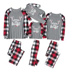 PRICES MAY VARY. Polyester & Spandex Pull On closure Festive, Holiday-Inspired Design. This matching family pajama set features classic letter printed in long-sleeved tops and stretch pants with pocket, make these Pj's perfect for perfect for Christmas festivities. Soft and Comfortable. Matching Christmas PJs made from a soft and long-lasting material. It's excellent elasticity for perfect fit, skin-friendly, breathable, comfortable and soft wearing, easy-to-clean and stain resistant. Perfect ho Long Sleeve Letter Print Sleepwear For Pajama Party, Family Matching Christmas Cotton Sets, Cotton Long Sleeve Sleepwear With Letter Print, Winter Letter Print Loungewear Sets, Long Sleeve Letter Print Tops For Pajama Party, Long Sleeve Tops With Letter Print For Pajama Party, Family Matching Letter Print Loungewear Sets, Baby Christmas Pajamas, Adult Christmas Pajamas