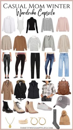 Neutral Capsule Wardrobe Mom, All Year Long Capsule Wardrobe, New Your Outfits Winter Fashion, Mom Friendly Capsule Wardrobe, Winter Capsule Wardrobe 2022 Casual, Mom Style Winter 2023, Smart Casual Mom Outfits, Winter Outfits Women Over 30, Mom Uniform Winter