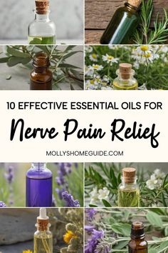 Discover effective essential oils for nerve pain relief with our natural remedies. Try blends like helichrysum, lavender, and peppermint to ease sciatic nerve pain. Frankincense and cypress oils are also great options for neuropathy discomfort. Incorporate these oils into your daily routine to experience the best natural pain relief. Explore our collection of essential oil recipes tailored specifically for soothing nerve pain. Sciatic Nerve Pain Relief Home Remedies, Essential Oils For Nerve Pain Relief, Essential Oils For Back Pain, Pain Relief Essential Oils, Sciatic Nerve Pain Relief, Peppermint Eucalyptus, Natural Girl, Castor Oil Packs, Essential Oils For Pain