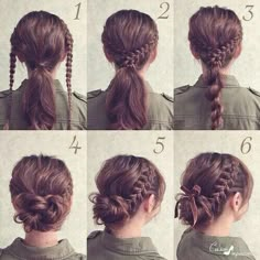 Lazy Hairstyles, Hair Hoco, Peinados Fáciles Para Cabello Corto, Work Hairstyles, Braided Hairstyles Updo, Penteado Cabelo Curto, Hoco Hair, Perfect Shoes, Hair Dos