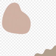 the shape of a heart is shown in shades of brown, beige and pink on a transparent background