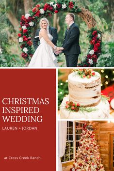 christmas inspired wedding at cross creek ranch