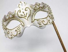 White Venetian Eye Masquerade Mask, White Venetian Eye Mask For Masquerade, Venetian White Eye Masquerade Mask, Elegant White Party Masks And Prosthetics, White Masquerade Masks And Prosthetics For Mardi Gras, White Venetian Masquerade Mask For Costume Party, White Venetian Masquerade Mask For Carnival, White Venetian Masquerade Mask For Mardi Gras, White Mardi Gras Masquerade Masks And Prosthetics