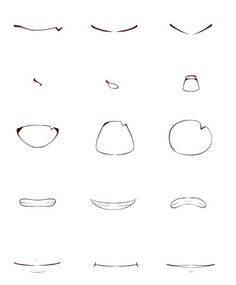 different types of lines and shapes drawn on paper