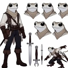 Pathfinder, DnD, Fantasy, Fantasia, Boggard, Grippli, Toadfolk, Rogue, Swashbuckler Rogue Boots Dnd, Grippli Character Concept, Grippli Pathfinder, Dnd Bad Guys, Dnd Tinkerer, Hide Armor Dnd, Fantasy Scavenger, Cowboy Dnd Character, Dnd Swashbuckler