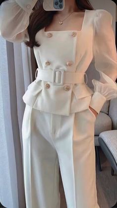 Wide Leg Pant Suit, 파티 드레스, Cute Dress Outfits, Everyday Fashion Outfits, Woman Suit Fashion, Quick Outfits, Classy Work Outfits, Easy Trendy Outfits, Stylish Work Outfits