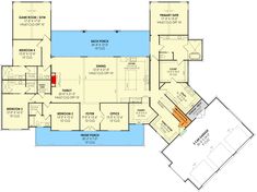 the first floor plan for this home