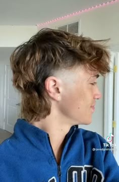 Modern Mullets, Mid Length Mullet, Fade Mullet, Fade Haircut Styles, Hair Styels, Mens Hairstyles With Beard