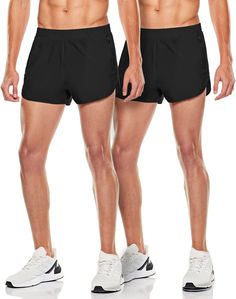 PRICES MAY VARY. *Alert: True to size : Please follow the size examples below*(EX: Size "Large recommended" - Size for 6" 215 lbs.) (EX: Size "Medium" 5'9"165 lbs.) ATHLIO Men's Running Shorts Series designed for sports & outdoor activities. [Materials] Mixed of polyester & spandex fabric has lightweight, moisture-wicking, quick-drying, 4-way stretch for unrestrictive performance. [Built-In Mesh Liner w Pocket] It is for controlling moisture and keeping small essentials securely. [Waistband] Ela Training Fitness Gym, Running Shorts Men, Split Legs, Athletic Training, Polyester Spandex Fabric, Gym Training, Active Shorts, Man Running, Running Shorts