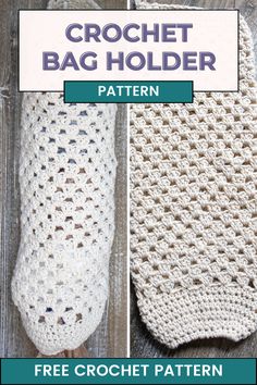 Quick and Easy Crochet Grocery Bag Holder Pattern Yarn Projects Crochet