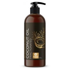 Deeply moisturize skin with Coconut Oil, for a dose of hydration that doesn't leave behind a greasy feel. Great for beauty DIYs or as a carrier oil to essential oils. Coconut Oil Face Cleanser, Shampoo Label Design, Coconut Oil Skin, Shampoo Label, Coconut Oil Brands, Oil Face Cleanser, Moisturizing Hair Oil, Skin Packaging, Best Coconut Oil