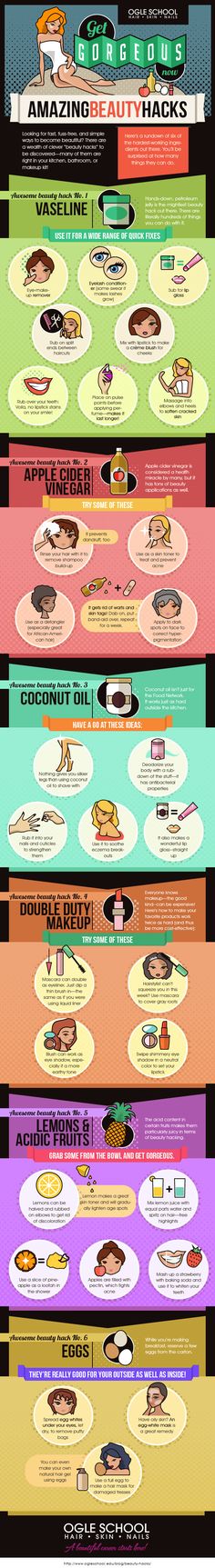 beauty hacks.. Make Up Foundation, Hacks Every Girl Should Know, Makeup Tricks, Beauty Remedies, Image Skincare, Diy Beauty Hacks, Homemade Beauty Products, Health And Beauty Tips, Beauty Treatments