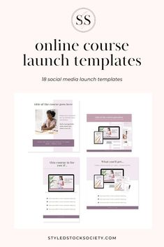 the website design for social media launch templates