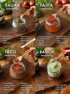 (20+) Facebook Season Mixes, Cooking Substitutes, Homemade Seasoning, Seasoning Blends, Homemade Cookbook, Homemade Sauce Recipes, Homemade Spice Blends