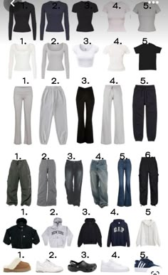 ii.clocount = tiktok Must Haves In Closet, Pants Essentials Women, Fall Outfits For School Black Women, Basic Model Outfits, Monday Outfits For School Lazy Days, Outfit Ideas For School 12-13, Clean School Outfits, Different Clothing Aesthetics List, Clothing Style Names