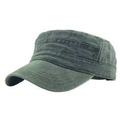 Description: After the old wash processing, this denim cap has a very retro low-profile style, but is very popular and trendy. You will become more handsome and charming by wearing it. Since the use of adjustable belt decoration, this solid color short brim hat is very convenient to use. Designed in solid color, this hat is simple, casual, all-match. Made of high-quality denim material, this hat is very soft and comfortable to wear. Hat circumference is 56cm to 58cm. This hat is suitable for tra Flat Top Hats, Short Brim Hat, Flat Cap Men, Cadet Hat, Denim Cap, Army Cap, Vintage Baseball Caps, Military Cap, Vintage Flats