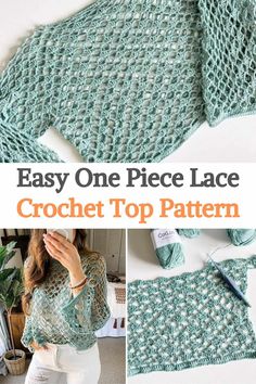 the crochet top pattern is easy to make