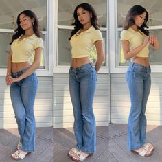 2000s Mexican Fashion, Tan Skin Outfit, Skin Outfit, Summer Holiday Outfits, Clueless Outfits, Low Waist Jeans, Tan Skin, Waist Jeans, Cute Simple Outfits